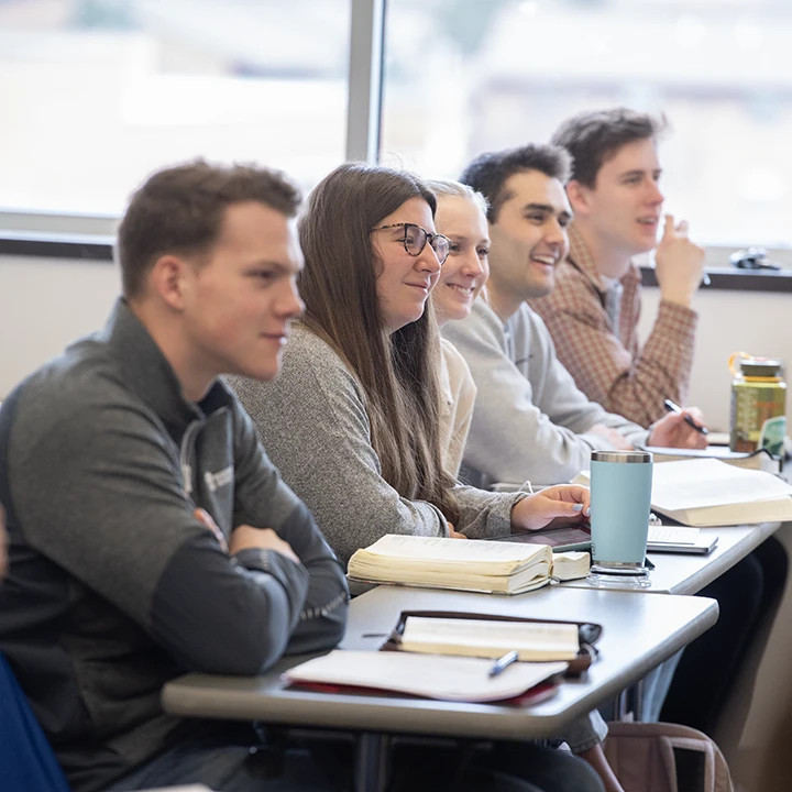 Students in a classroom.