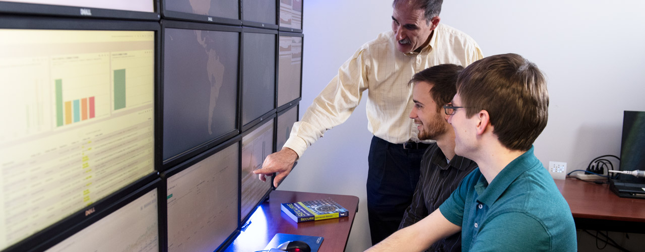 Dr. Keith Shomper and computer science - cyber operations majors