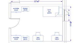 Murphy Room Layout
